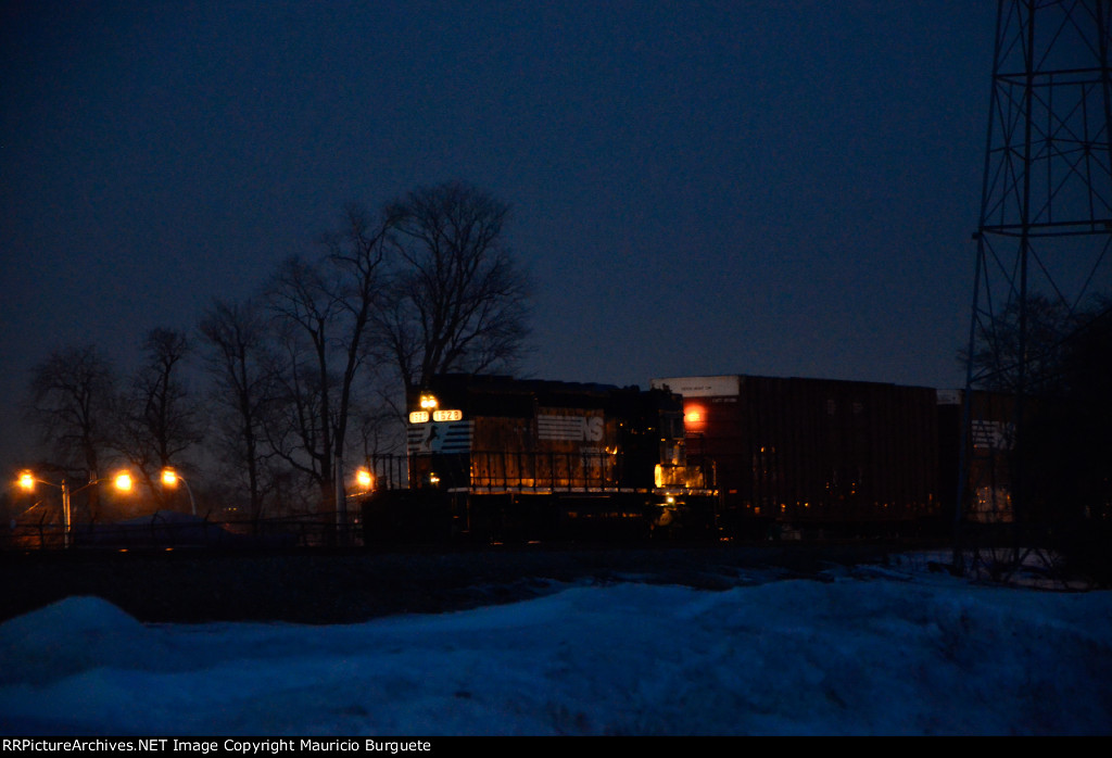 NS SD40-2 Locomotive in the yard